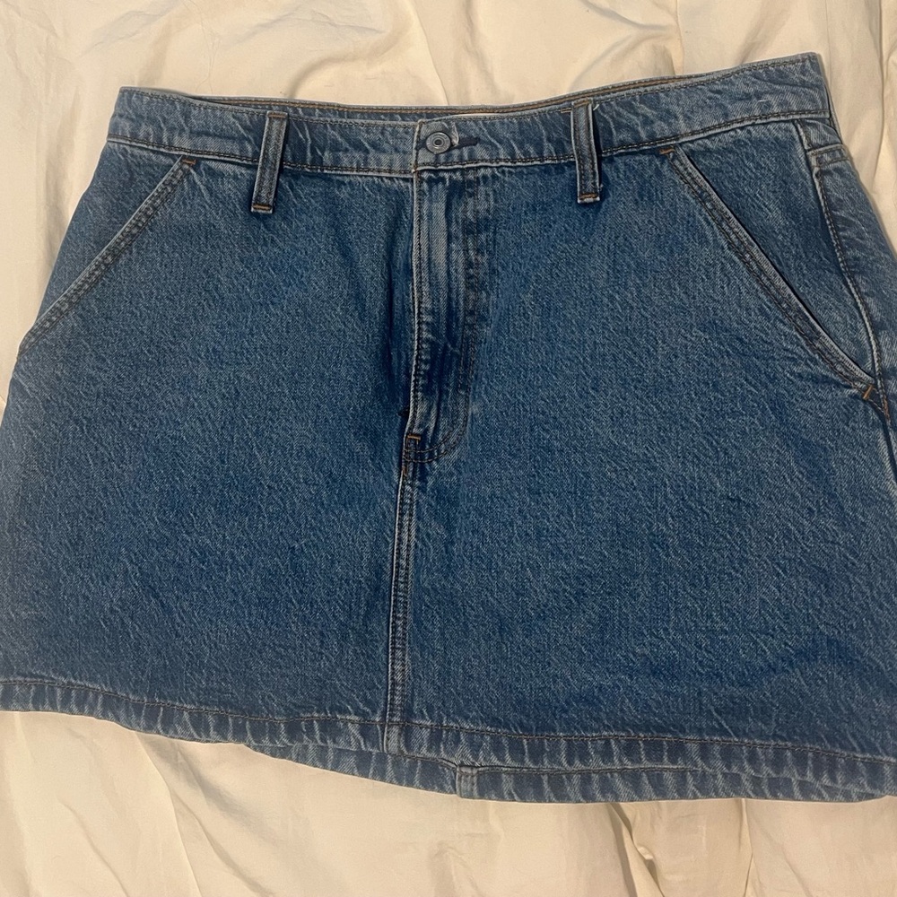 Denim Mini Skirt